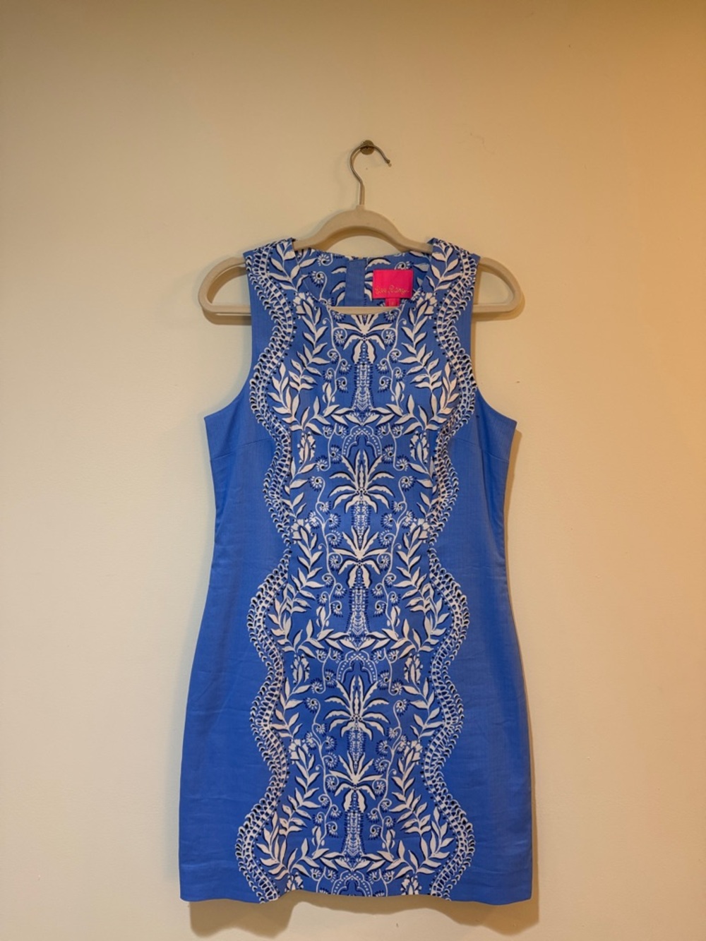 Lilly Pulitzer Blue Mini Dress with White Embroidery